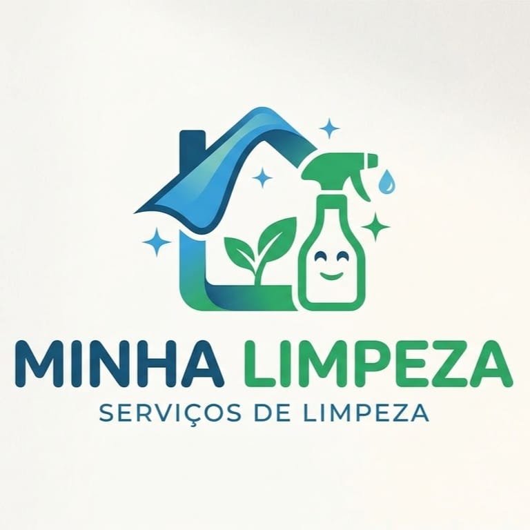 Identidad visual de Minha Limpeza para servicios de limpieza